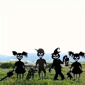 Садовый кол Spooky Little Devil — современное украшение на Хэллоуин для использования на открытом воздухе 4 ghost zombie girls plug set 1