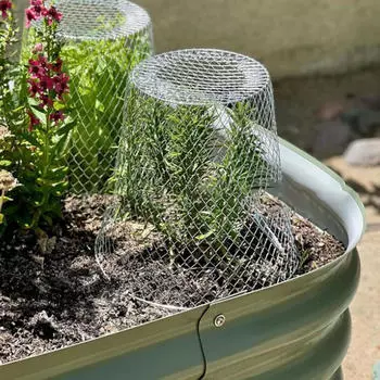 Садовый колпак для растений, ландшафтный проект, прочные цветы в горшках, металлическая многоразовая проволока