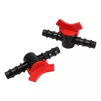 Садовый кран, шланговый соединитель ПЭ, мини-клапан с резьбой 1/2 3/4 для водопроводной трубы 1/4 3/8 16/20/25 мм, клапан для полива, кран-водоотводчик