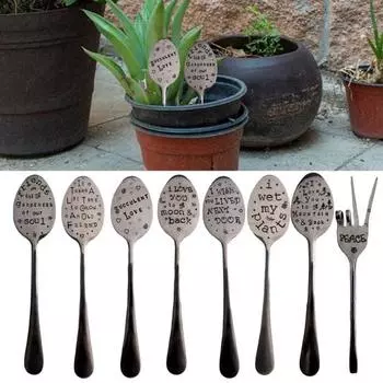 Садовый маркер, уникальный значимый маркер для растений в форме ложки, сделай сам, декоративная вывеска, этикетка с растением для садового декора, секс-одежда для взрослых 3