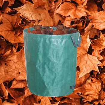 Садовый мешок 300 л, многоразовый сверхмощный мешок для мусора из садовых листьев, садовые мешки для мусора с 2 усиленными 300L