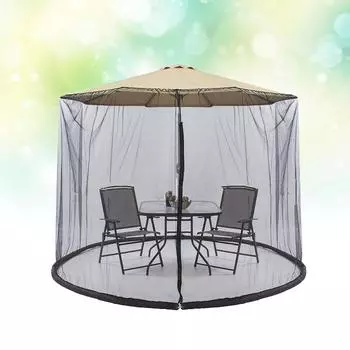 Садовый навес, москитная сетка, круглая подвесная сетка для патио, зонтик для двери кровати, навес, москитная сетка для кемпинга, садовая палатка, УФ-солнцезащитный козырек 300cmx230xm чёрный
