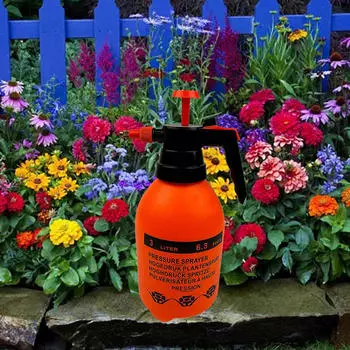 Садовый опрыскиватель, аксессуар 2 л, регулируемый насос для мойки автомобилей, для очистки стекол оранжевый