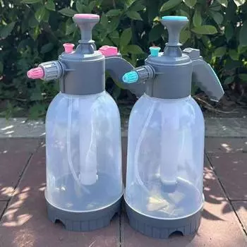 Садовый опрыскиватель с большой емкостью, насосный опрыскиватель для домашнего сада, многоцелевой напорный опрыскиватель с насосным действием, регулируемая насадка A синий