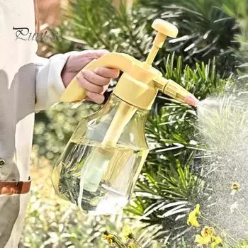 Садовый распылитель высокого давления 1,5 л, распылительная бутылка с насосным действием, распылитель высокого давления с регулируемой насадкой для полива домашних, комнатных и уличных растений светло-зеленый