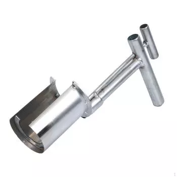 Садовый рассадопосадочный горшок из нержавеющей стали глубиной 4,33 дюйма, ручной инструмент для посадки сорняков