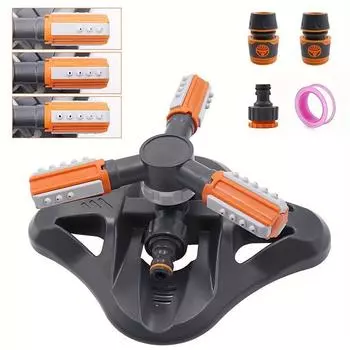 Садовый разбрызгиватель, автоматический разбрызгиватель для полива цветов, трехконтактный разбрызгиватель для полива сада, полива газонов One Set