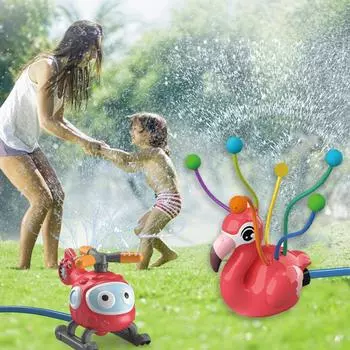 Садовый разбрызгиватель, игрушка для распыления воды на открытом воздухе, садовые водные игрушки для лета, мультяшный разбрызгиватель, игрушка для купания для детей Shark