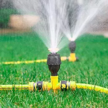 Садовый разбрызгиватель с вращением на 360°, система полива, регулируемые распылительные насадки для полива сада, газона, теплицы, сельского хозяйства, растений