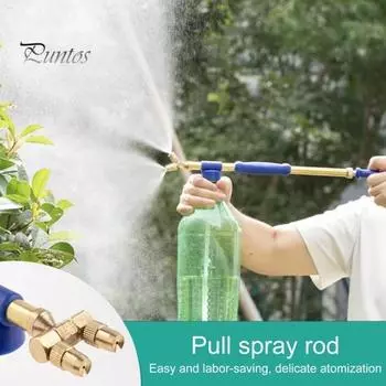 Садовый ручной опрыскиватель Воздушный насос высокого давления Ручной опрыскиватель Регулируемая длина Бутылка для напитков Распылитель с двойной головкой Ручной двухтактный медный насос Садоводство