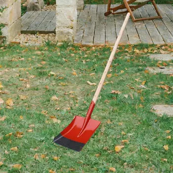 Садовый ручной совок Садовый инструмент с деревянной ручкой Лопаты для копки Посадочная лопата для 37x19cm
