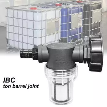 Садовый шаровой клапан для воды, разъем для фильтра тонны, IBC, переходник для садового шланга, нетоксичный разъем 20mm чёрный
