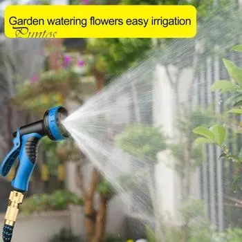 Садовый шланг Расширяемый водяной шланг с распылительной насадкой Легкий гибкий садовый шланг для полива и очистки EU