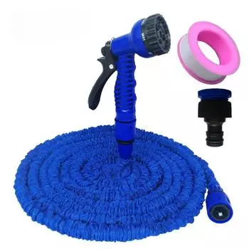 Садовый шланг, телескопический водопроводный комплект, легкая конструкция, полив цветов, водопроводная труба, бытовой водопровод высокого давления для мойки автомобилей, водяной пистолет 25ft зелёный