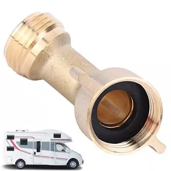 Садовый шланговый уголок 3/4 дюйма 45 градусов твердые латунные фитинги шланговый адаптер для забора пресной воды в автофургоне наружное соединение для воды CHINA