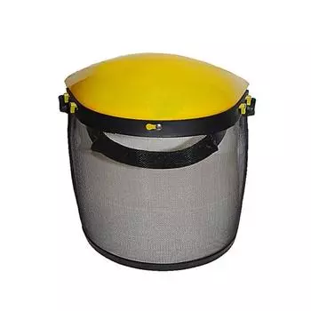 Садовый триммер для травы, защитный шлем, сетчатый козырек на все лицо, защитная шляпа для лесозаготовок