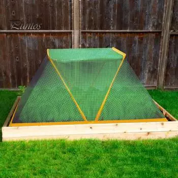 Садовый ускоритель для рядов растений, складная сетка для растений, теплица, крышка, высокие грядки, защита растений для рядов сада, защищает овощи S 1pc зелёный