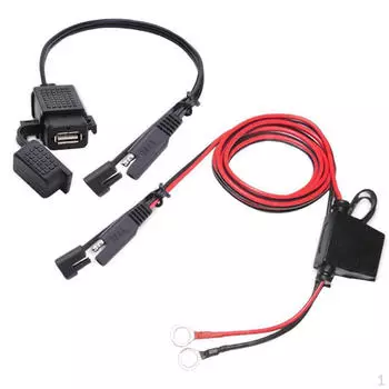 SAE 2Pin жгут проводов аксессуары для мотоциклов быстрая зарядка USB адаптер