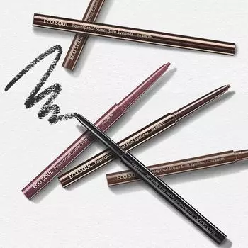 SAEM Eco Soul Powerproof Super Slim Eyeliner 0,1 г Ash Black