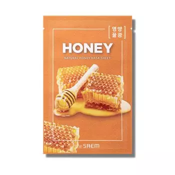 Saem Japan Official Natural Mask Sheet Honey 0050 1 шт. Маска для лица Beauty Mask Корейская косметика
