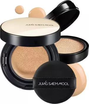 SAEM MOOL Japan Skin Nuder Cushion с запасной основой под макияж Корейская [JUNG Official] SPF50+/PA+++ (Свет) [ДЖУНГСЭММУЛЬ] (Подушка-основа, основание,