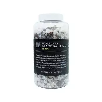 Saengsnature Гималайская черная соль для ванн со вкусом лимона, 1200г, 1 шт.
