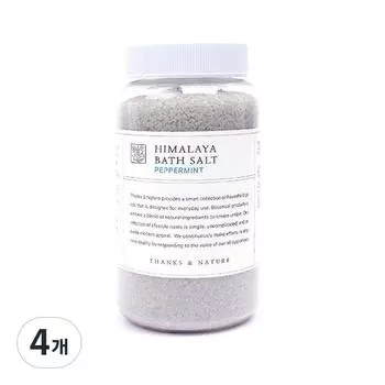 Saengsnature Гималайская соль для ванн со вкусом мяты, 1200г, 4 шт.