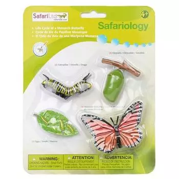 Светодиодная фигурка Safari 622616 Жизненный цикл бабочки-монарха, 1 шт., популярные игрушки в Корее