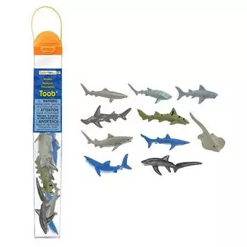 Safari Ltd Shark Tube Figure Акулы 697104, 1 шт., популярные игрушки в Корее