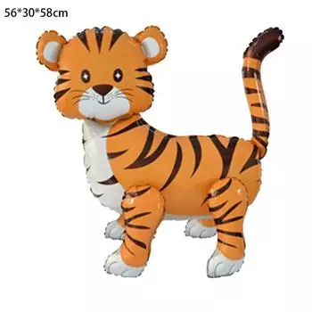 Сафари Животные Праздничные Атрибуты Джунгли День Рождения Гигантские Воздушные Шары Детский Фольгированный Шар 4