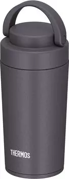 safe Thermos Water Bottle Vacuum Insulated Mobile Tumbler with Carry Handle 320ml Metallic Gray MGY [Dishwasher model] JOV-320