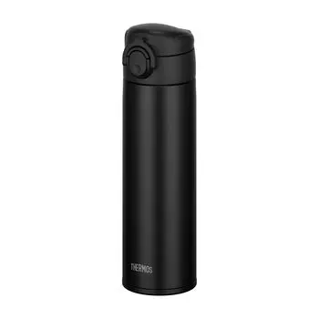 Safe Thermos Water Vacuum Insulated Mobile All Body and Parts are Dishwasher One Touch Stainless Steel BK [Dishwasher Model] Bottle, Mug, 500ml,