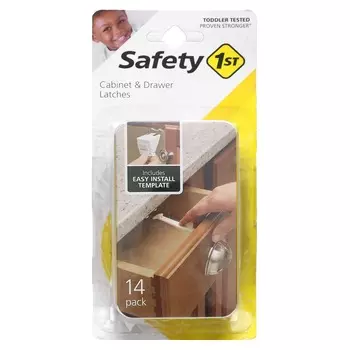 Safety 1st, защелки для шкафов и ящиков, упаковка 14 шт.