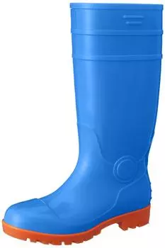Safety 3 colors oil long with toe 8894 BLUE [Fuji Tebukuro] boots, available, resistant, PVC, cap, Men s 26.5cm