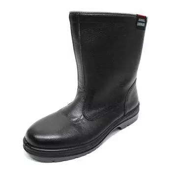 Обувь Safety Half Rubber Slip Fire Spread JIS T8101 Leather Type S Pass Black cm [Donkel], ботинки, 2-слойная подошва, устойчивая, устойчивая, E/F R2-06 Мужская чёрный