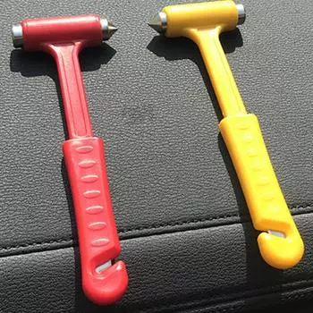 Safety Hammer Portable Universal 2 In 1 Plastic Emergency Escape Tool Window Glass Breaker Practical Mini Car Tool