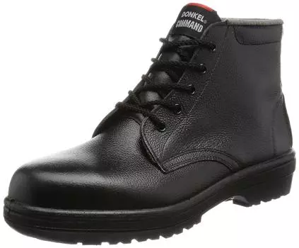 Safety High Cut Rubber Slip Fire Spread Resistant JIS T8101 Leather Type S Pass Black cm [Donkel] Shoes, 2-Layer Sole, Resistant, E/F R2-03 Men s 27.5 чёрный