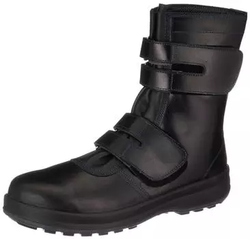 Safety Long JIS Slip Luxury 8538 cm 3E [Simon] Shoes, Standard, Resistant, Comfortable, Leather, Black, 26.5 чёрный