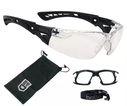 SAFETY Rush Plus BSSI набор [Volley] 4 предмета (корпус защитных очков/комплект прокладок/мешочек BSSI/оригинальная ткань) (Набор BSSI из 4 предметов, прозрачный)