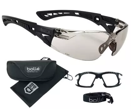 SAFETY Rush Plus BSSI набор [Volley] 5 предметов (корпус защитных очков/комплект прокладок/полужесткий футляр/мешочек BSSI/оригинальная ткань) (Комплект BSSI из 5 предметов, CSP)