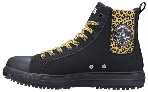 Safety Shoes AS PS SIDEGORE cm [Converse] HI/XLARGE BLACK/LEOPARD Black/Leopard 25.0