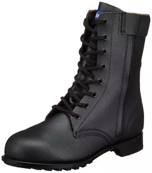 Safety Shoes Work Shoes 85027 Long JIS Oil Resistant Shock Absorption Side Zipper Reflective Material Black [Xebec] 28.0cm чёрный