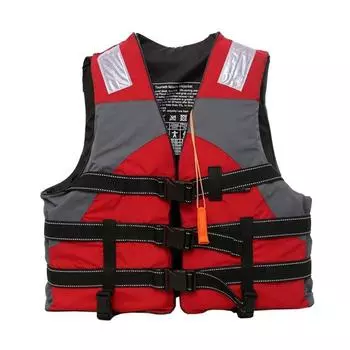 Safety Straps Adults Life Jacket Waterproof Water Sport Vest High Buoyancy Jacket Boating