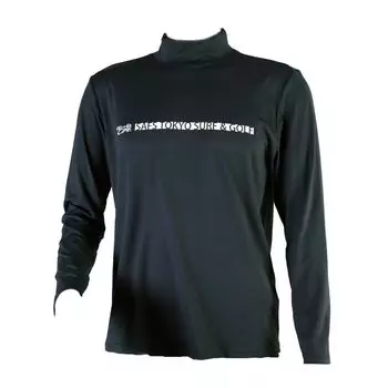 SAFS Mock Neck Long Sleeve Golf Thermal Cool to the Size M Men s Shirt, Quick-Drying, Innerwear, Touch, Sports, Casual, Black,