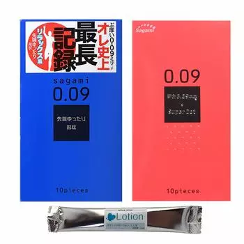 Sagami Natural 10 штук Sagami Dot 10 штук 0,09 + 0,09