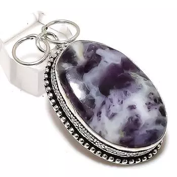 Sage Amethyst Gemstone 925 Sterling Silver Jewelry Gift Pendant 2.21 A3L14