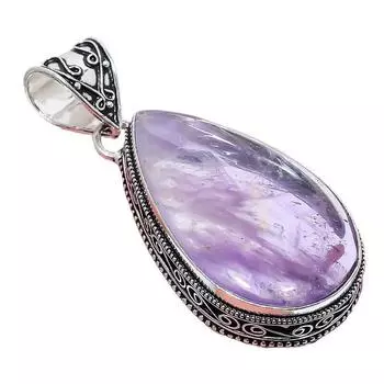 Sage Amethyst Gemstone Handmade 925 Sterling Silver Jewelry Pendant 2.17 AH-864 2.2 фиолетовый