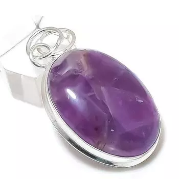 Sage Amethyst Gemstone Handmade 925 Sterling Silver Jewelry Pendant 2.01 t5a73
