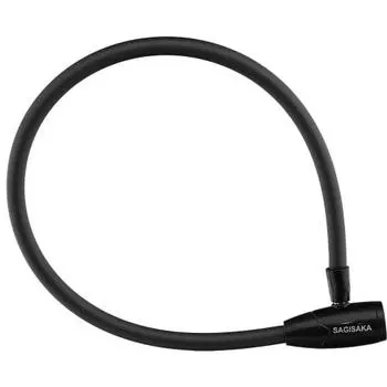 SAGISAKA Bicycle Key Cylinder Cable Lock 60cm Black 43440