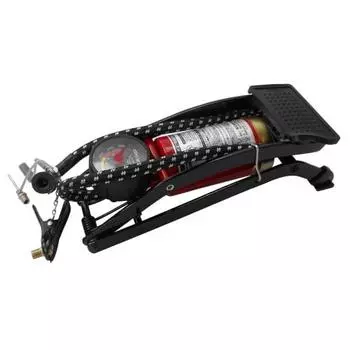 SAGISAKA велосипедный насос для накачивания ног одинарный с манометром 33341